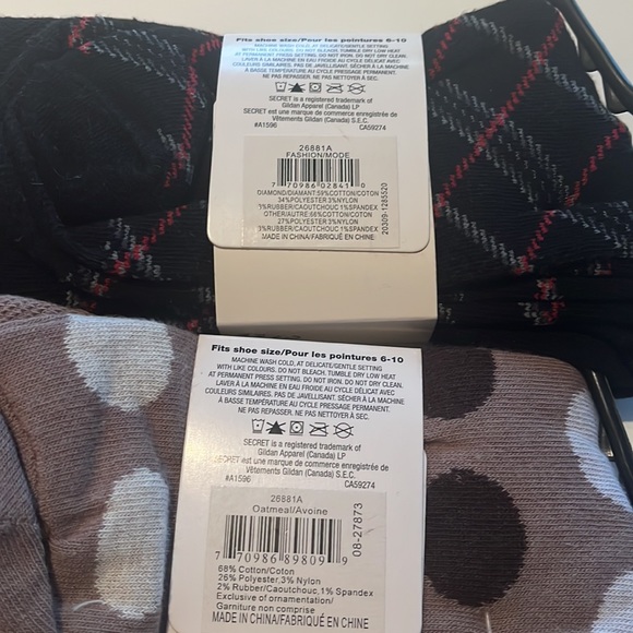2 packs Secret cotton comfort socks - 2 packs with 3 pairs each - Picture 2 of 8